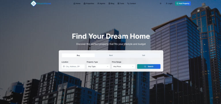 Modern business website homepage with clean design, gradient accents, and responsive layout – built with Next.js and Tailwind CSS.