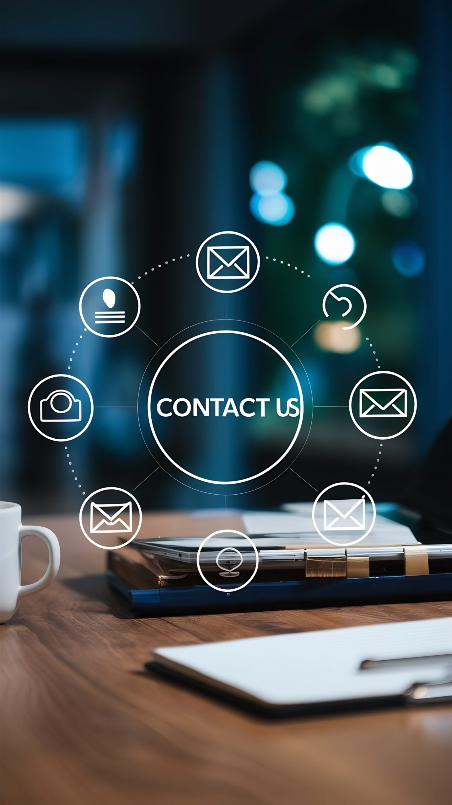 Contact us at Blend Design